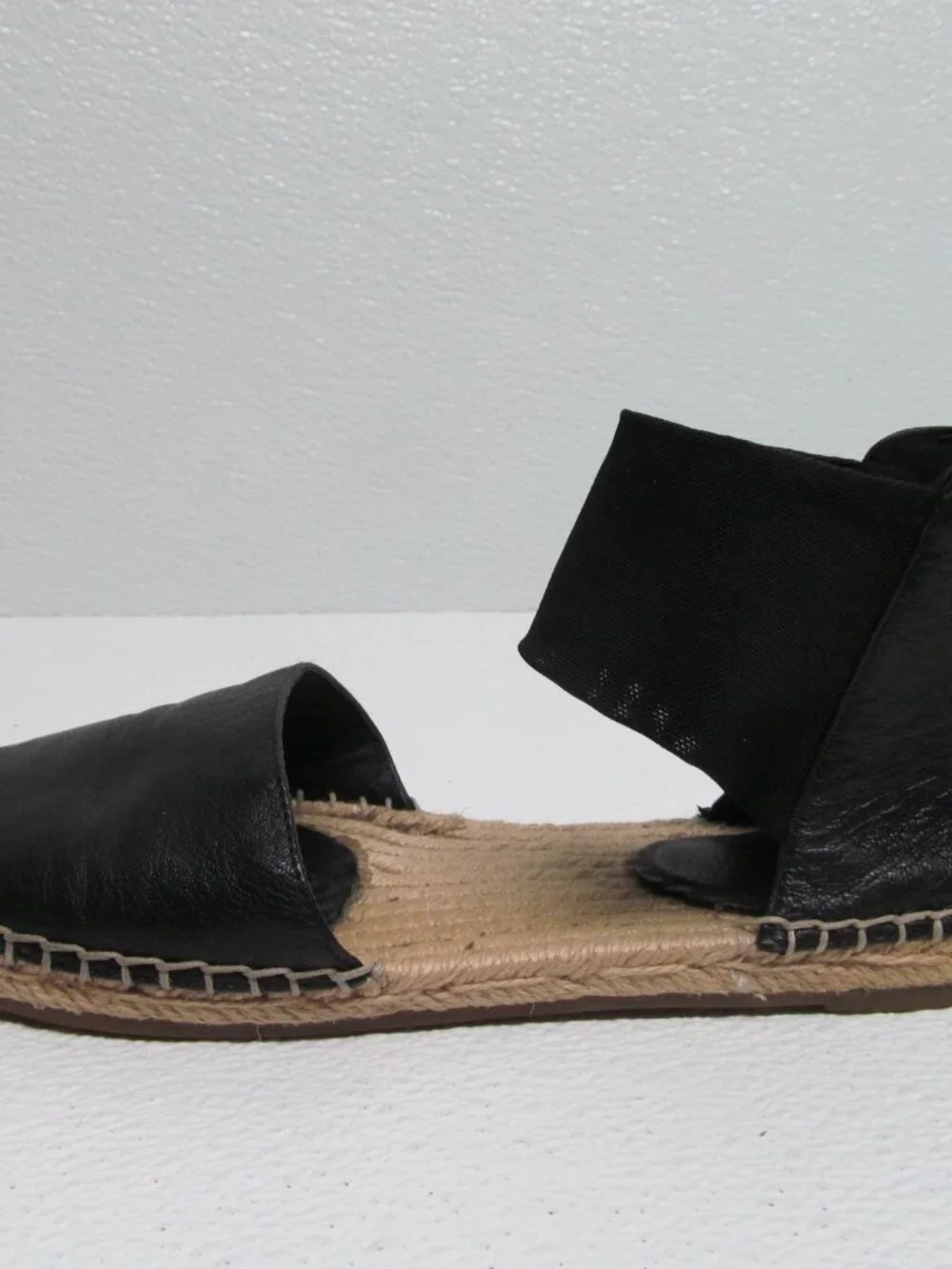 Eileen Fisher Coy Leather Espadrille Womens size 6.5